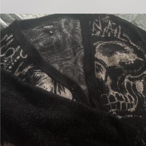Black Skull Cardigan